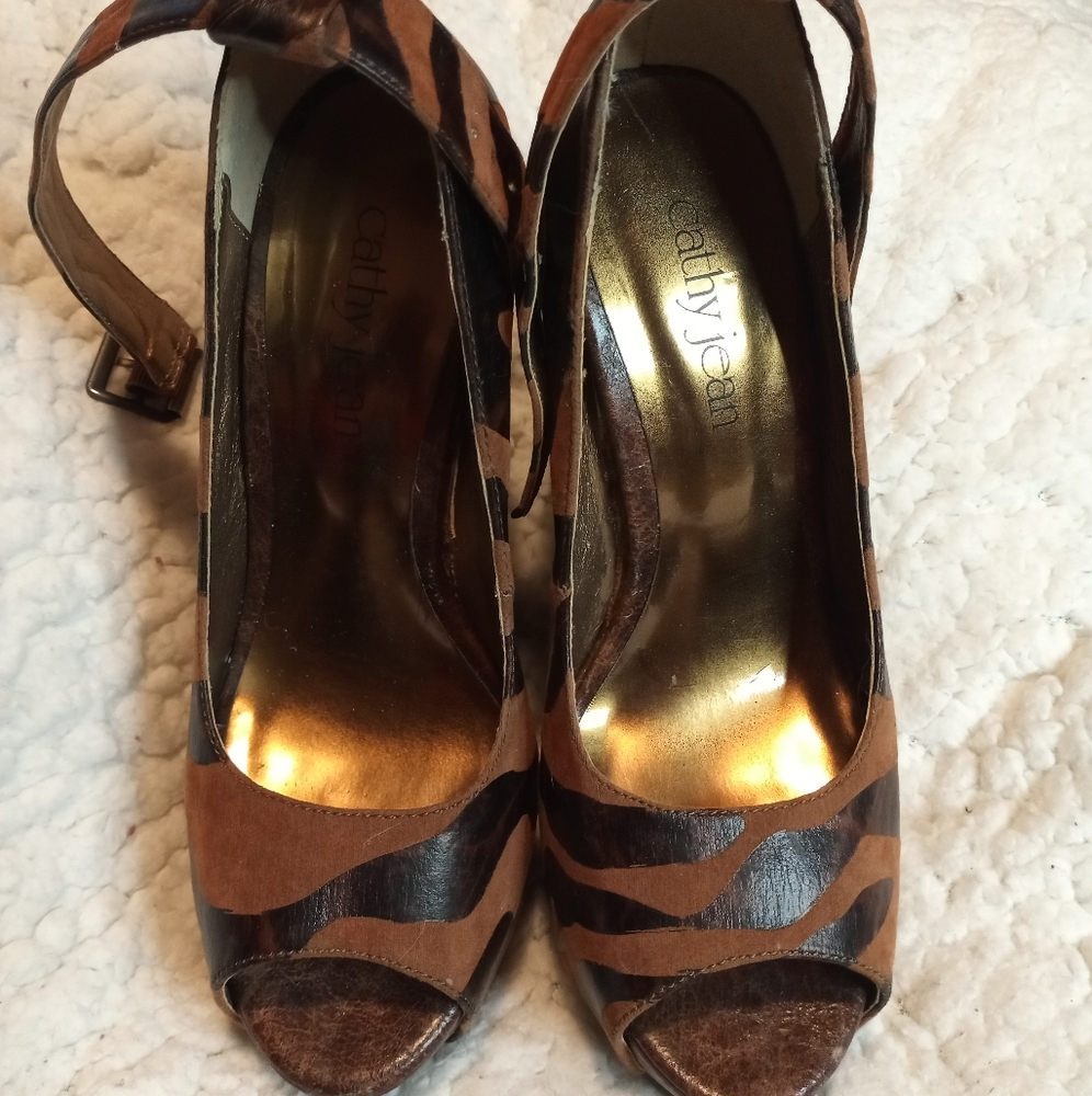 Cathy jeans sexy brown wedges